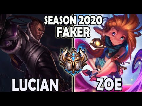 Faker LUCIAN vs ZOE [ MID ] Ranked Challenger Korea