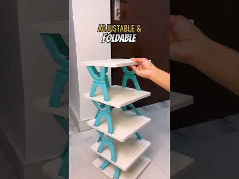 Plastic foldable shoe cabinet storage shoe rack (9054a)