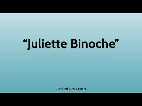 Pronounce "Juliette Binoche" - South Korean accent vs. native U.S.