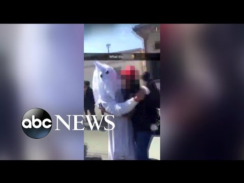 California student dresses as KKK grand wizard for school project