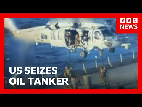 Video | Venezuela condemns US oil tanker seize as 'act of piracy' | BBC News