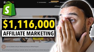 See How This Shopify Store Makes $1,116,708 Using Affiliate Marketing