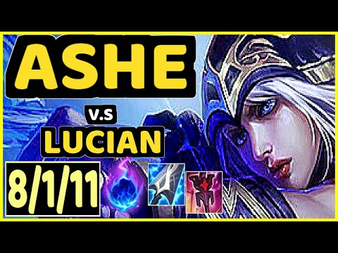 ASHE vs LUCIAN - 8/1/11 KDA BOTTOM ADC GAMEPLAY - EUW Ranked DIAMOND