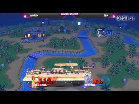 Shockwave 15 Smash 4 - AeroLink (Diddy) vs Blink (Greninja) - Winners Bracket