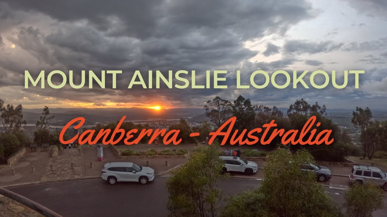 Enjoy sunset view of Mount Ainslie Lookout’s charm with this virtual exploration.
