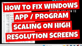 How To Change The Font Size & Scaling Of Apps In Windows If They Are Too Small