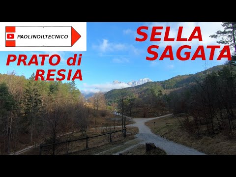 SELLA SAGATA DA PRATO DI RESIA CHIESETTA E RICOVERO ALPINI dicembre 2023