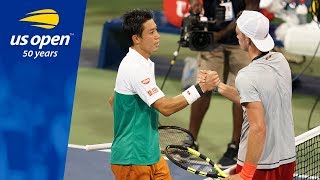 Kei Nishikori Returns to 2018 US Open Action With Win Over Maximilian Marterer