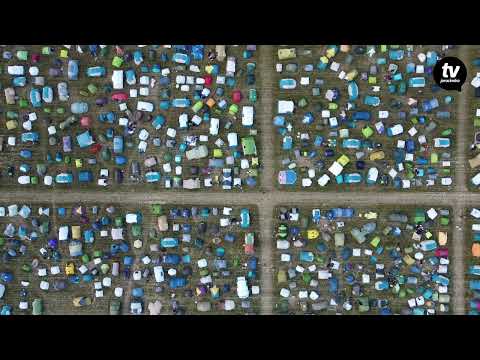 Jarocin Festiwal 2022 z nieba. Ujęcia z drona