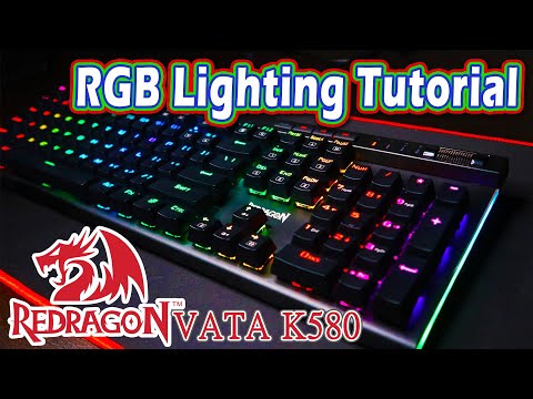 Redragon K580 Vata RGB controls Tutorial