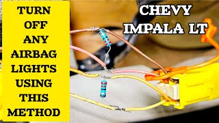 how to Bypass Airbag light in any chevy impala lt Yourself