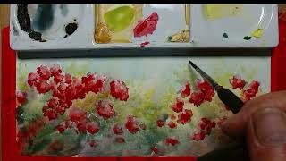 Watercolor Wild Poppies: Vibrant Reds Without the Harsh Lines