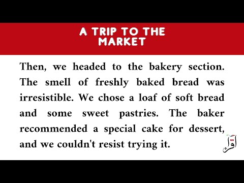 English Reading Practice: A Trip to the Market - Beginner-Friendly Text for Language Learners
