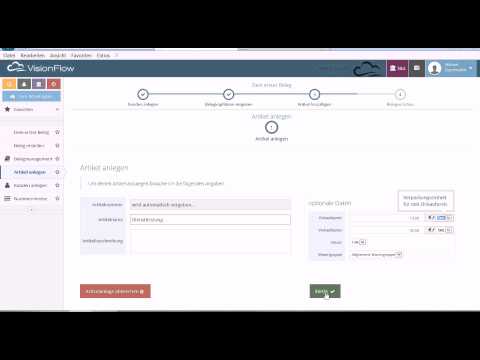 VisionFlow - Dein erster Beleg