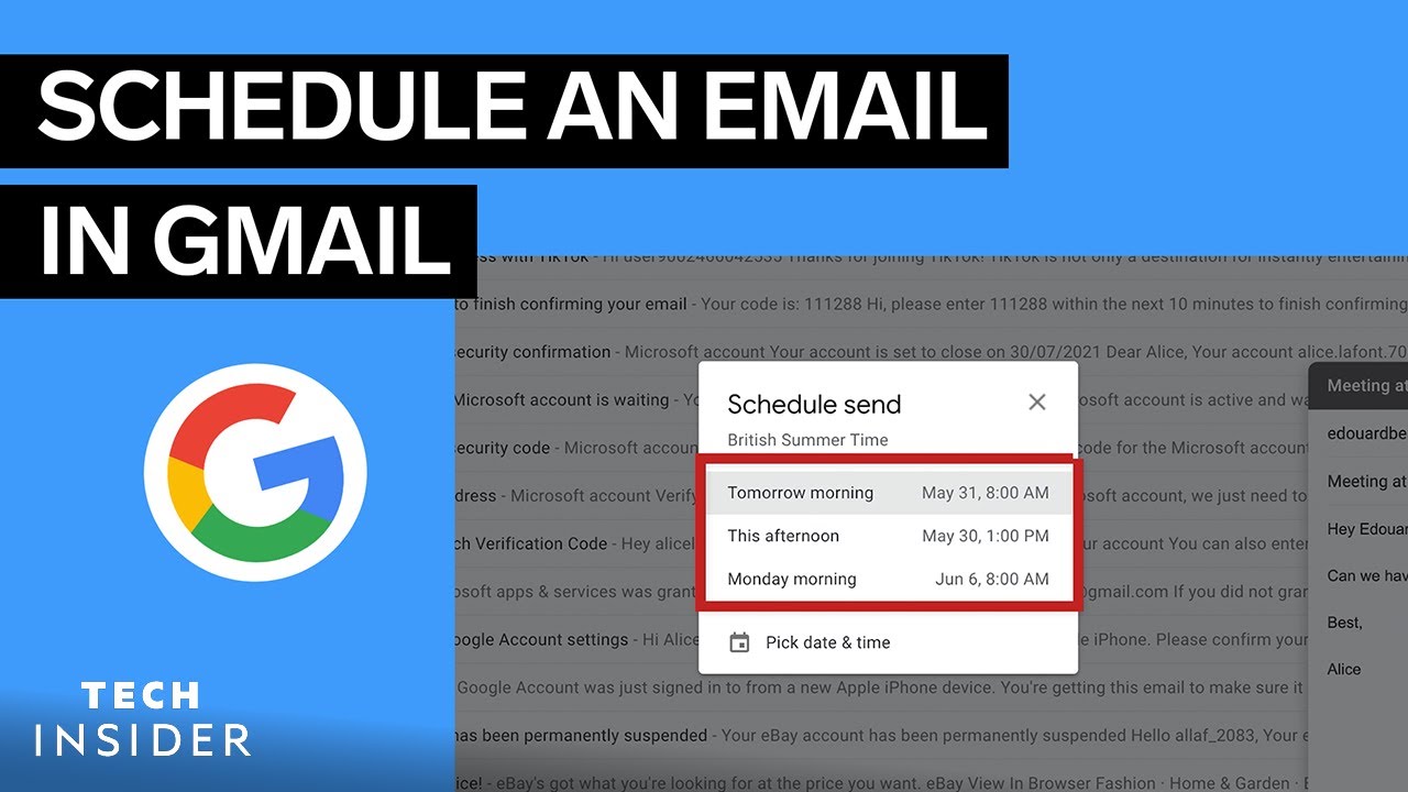 How To Schedule An Email In Gmail