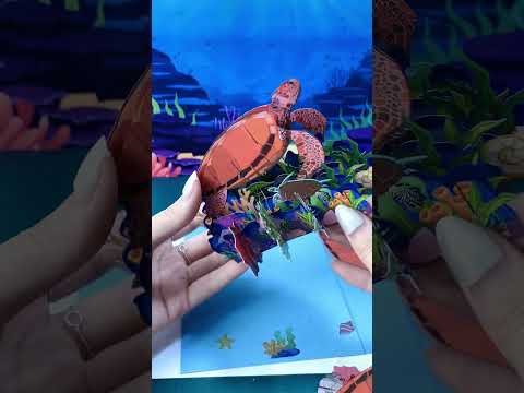 The Red Turtle Pop Up Card