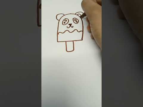 #pant a cute chocolate ice cream......