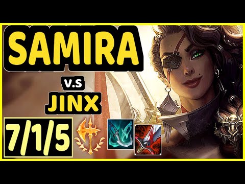 CODY SUN (SAMIRA) vs JINX - 7/1/5 KDA BOTTOM ADC CHALLENGER GAMEPLAY - NA