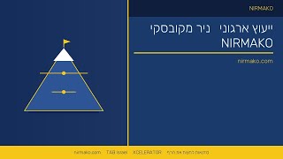 ייעוץ ארגוני | אימון מנהלים | ניר מקובסקי על חזון אירגוני | 