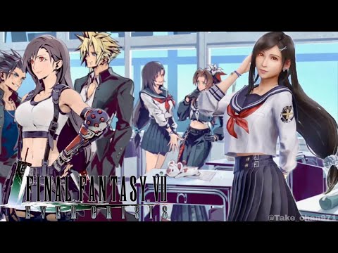 【FINAL FANTASY VII EVER CRISIS】『ティファ・ロックハート［委員長ミサンガ ／ 七高セーラ服］』