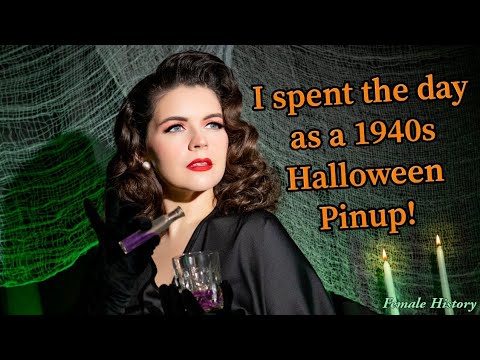 Ich habe den Tag als Halloween-Pinup im Stil der 40er verbracht!