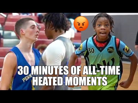 30 MINUTES OF ALL-TIME HEATED BASKETBALL MOMENTS!