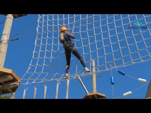 Rope courses and zip lines at Cocoa Beach Aerial Adventures