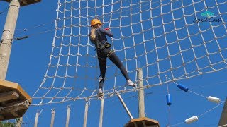 Rope courses and zip lines at Cocoa Beach Aerial Adventures