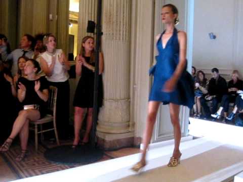 Valentina Nessi at YVES SAINT LAURENT Fashion show Spring Summer 2012.AVI
