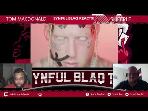 Hollywoods Great Debate.... With Himself! Synful Blaq Reacts - Tom MacDonald - Sheeple