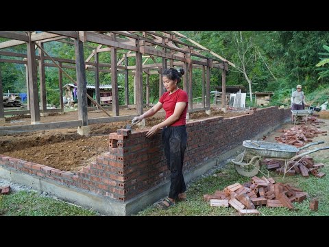 Building house for parents - the journey of building the first bricks for solid wall of 120m2 house