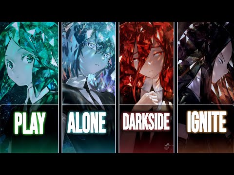 Nightcore → Play x Alone x Darkside x Ignite // Switching Vocals