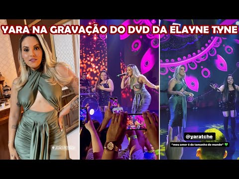 Yara Tchê participando da gravação do DVD da Elayne Tyne | Central da Desejo