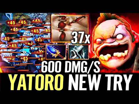 YATORO 1st time TRY PUDGE CARRY — 13min Aghanim 37x Flesh Heap 600DPS Raid Boss Dota 2 Pro