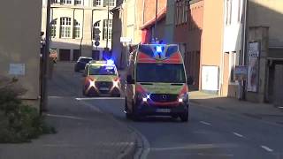 RTW+NEF ASB RV Salzlandkreis+RTW+NEF DRK KV Staßfurt