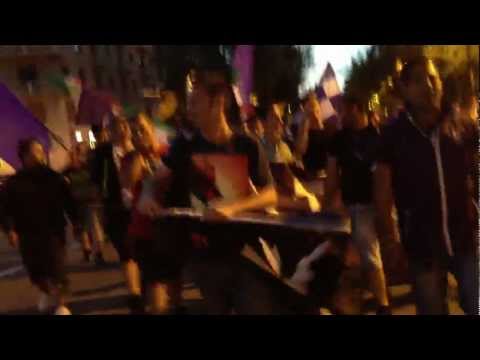 Ultras Cenisia in mezzo al corso