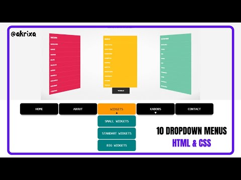 10 Awesome Dropdown Menus Using Css Javascript Responsive Dropdown Menu
