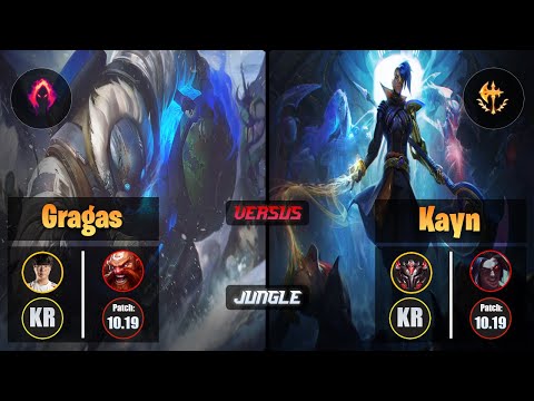 Haru GRAGAS (Jungle) [Dark Harvest] VS KAYN - Grandmaster KR Patch 10.19