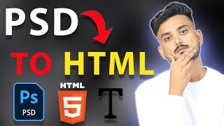 PSD to HTML - The Fastest Way - How To Take Out Images And Text From PSD - Hindi