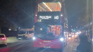 Metroline Volvo B5LH Wright Gemini 3 VWH2214 LK16 HZF Route 140
