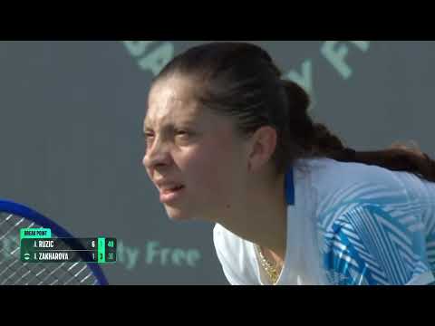 Highlights: Dubai R2 - Antonia Ruzic  vs. Anastasia Zakharova - 2026 Dubai Duty Free Tennis