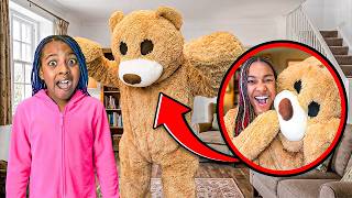 GIANT TEDDY BEAR PRANK ON MY SIBLINGS!!