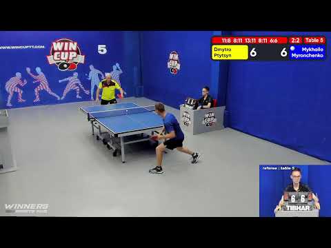 01:30  Птицын Дмитрий 2-3  Миронченко Михаил  стол 5  ЮГ-6  14.06.22