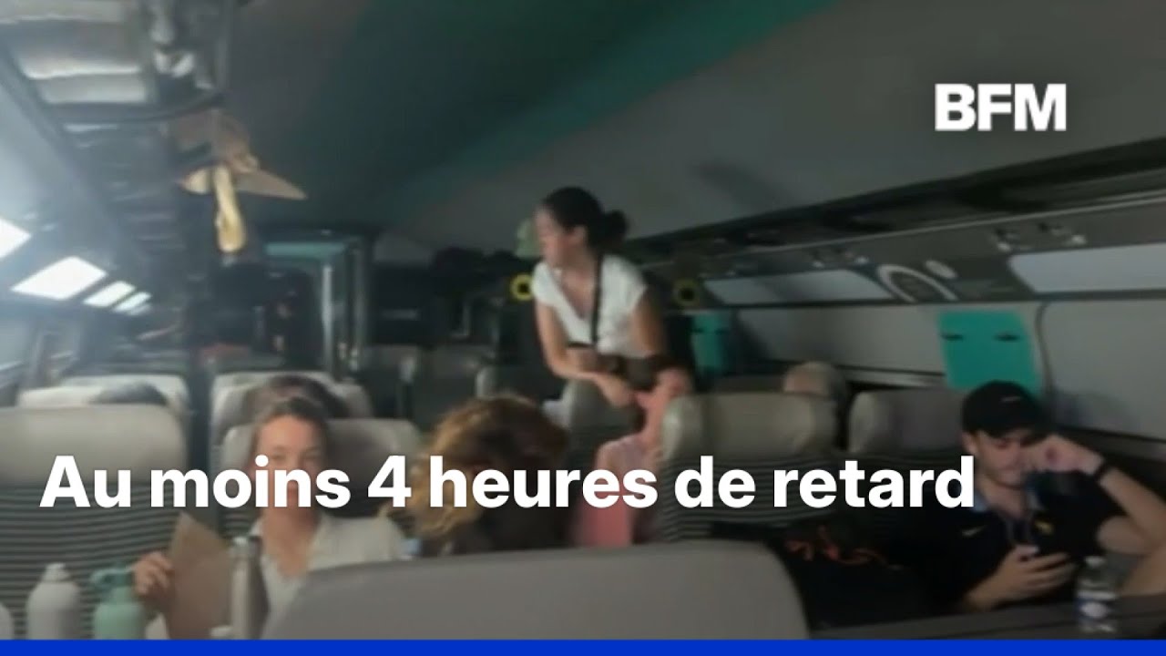 Canicule: un TGV tombé en panne est resté bloqué plus d'une heure sous un tunnel au sud-est de Paris