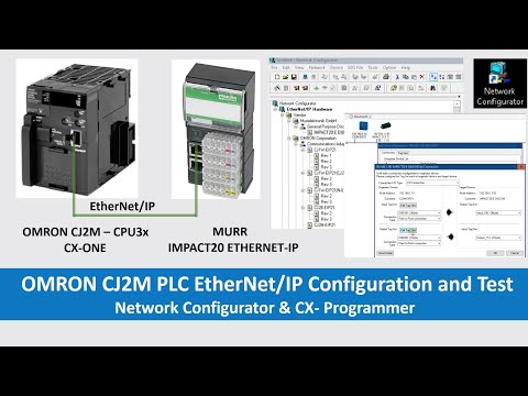 OS4. OMRON CJ2M PLC Ethernet/IP Communication (MURR IO...