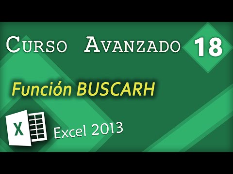Función BUSCARH Búsqueda Horizontal | Excel 2013 Curso Avanzado #18