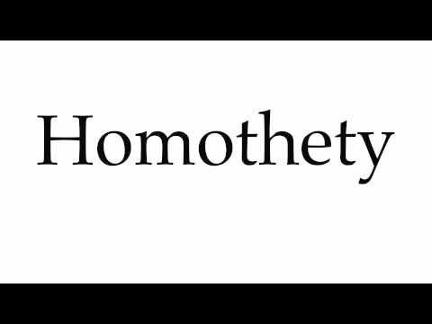 How to Pronounce Homothety