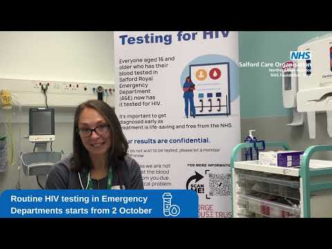 Routine HIV testing in Emergency Department starts from 2 October