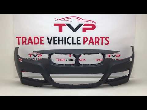 Fits BMW 3 F30 2012-2019 Front Bumper Primed No Pdc With Washer Hole M-Sport video