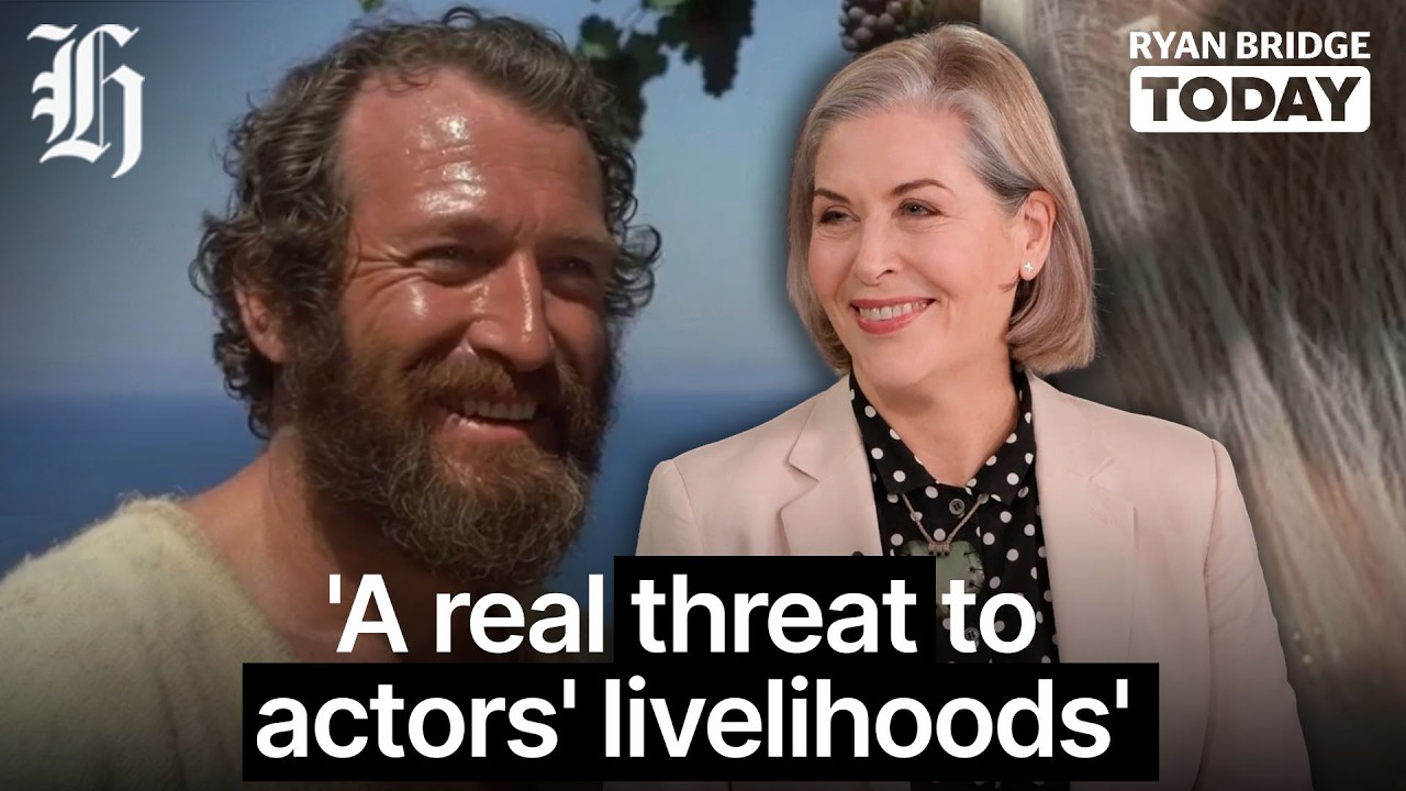 'A real threat to actors' livelihoods': Jennifer Ward-Lealand on AI in film| Ryan Bridge TODAY